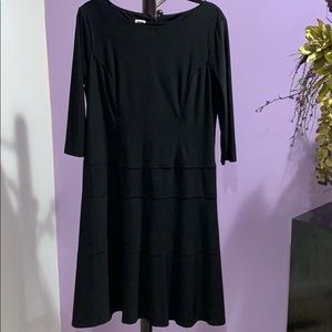 Anne Klein black dress w/ back zipper Sz 14